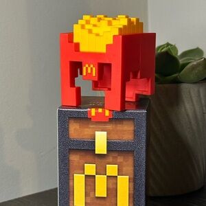 McDonald's Minecraft Fry Helmet Toy (Code still available)